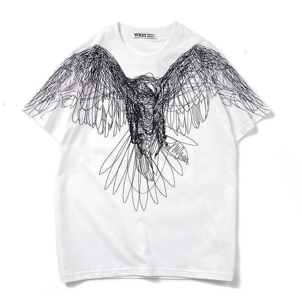 men's t-shirts shirs arrival o-neck knied shir tshir homme hip hop line eagle 3d prining brand shor sleeve pure coon aqy2, White;black 
men's t-shirts shirs arrival o-neck knied shir tshir homme hip hop line eagle 3d prining brand shor sleeve pure coon aqy2, White;black