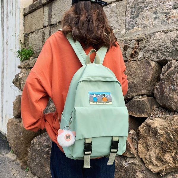 backpack women travel bagpack shoulder bag waterproof nylon bags solid color school for teenage girl backpacks
backpack women travel bagpack shoulder bag waterproof nylon bags solid color school for teenage girl backpacks