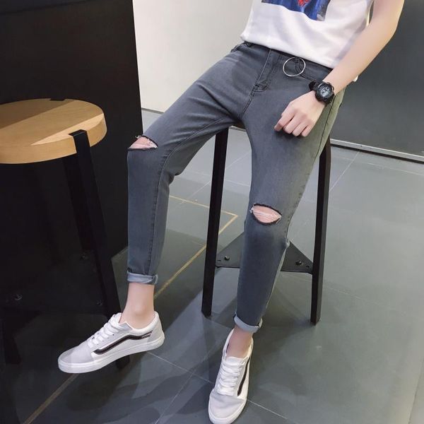 men's jeans mens black ripped for 2021 korean fashion trend design clothes teen plus size streetwear stretch skinny denim pencil pants, Blue
men's jeans mens black ripped for 2021 korean fashion trend design clothes teen plus size streetwear stretch skinny denim pencil pants, Blue