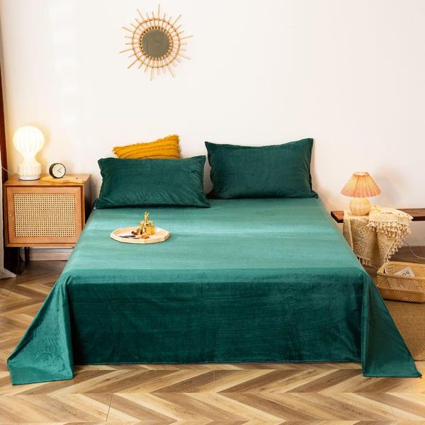 sheets & sets 1 pc flannel dark green bed cover queen king size bedding for double solid color plain dyed sheet drap lit 2 places
sheets & sets 1 pc flannel dark green bed cover queen king size bedding for double solid color plain dyed sheet drap lit 2 places