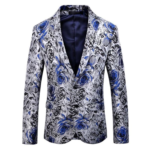 men's suits & blazers plus size fancy blazer night club slim fit suit jacket male full floral embroidery trend streetwear coat, White;black
men's suits & blazers plus size fancy blazer night club slim fit suit jacket male full floral embroidery trend streetwear coat, White;black