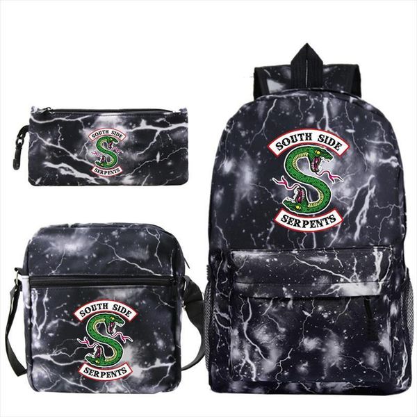 riverdale print mochila bag backpack boys girls school travel lapbagpack with crossbody pen bags
riverdale print mochila bag backpack boys girls school travel lapbagpack with crossbody pen bags