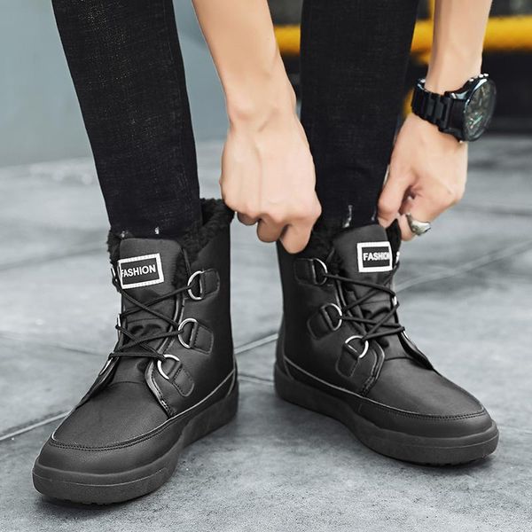 boots high fashion woman shoes lace up women ankle leather waterproof women's 2021 trend plush keeps warm snow 218b, Black
boots high fashion woman shoes lace up women ankle leather waterproof women's 2021 trend plush keeps warm snow 218b, Black