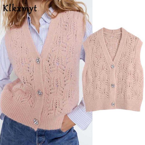 klkxmyt za women fashion jewelry buttons knitted vest sweater vintage v neck sleeveless female waistcoat chic 210527, Black;white
klkxmyt za women fashion jewelry buttons knitted vest sweater vintage v neck sleeveless female waistcoat chic 210527, Black;white