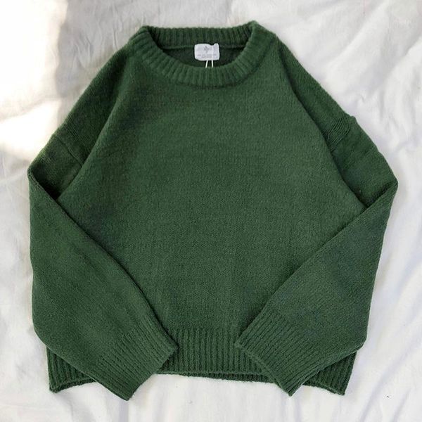 women's sweaters dark green round neck pullover sweater long sleeve warm autumn pullovers jumper, White;black
women's sweaters dark green round neck pullover sweater long sleeve warm autumn pullovers jumper, White;black