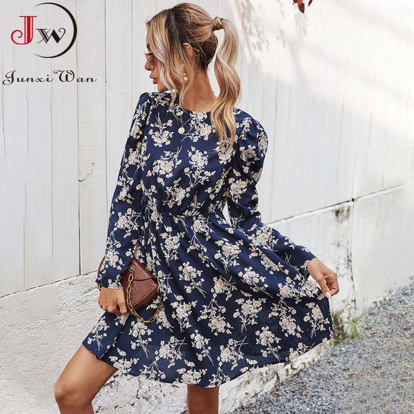 women retro floral print vintage dress spring summer long sleeve elastic waist elegant a-line party mini sundress casual 210510, Black;gray
women retro floral print vintage dress spring summer long sleeve elastic waist elegant a-line party mini sundress casual 210510, Black;gray