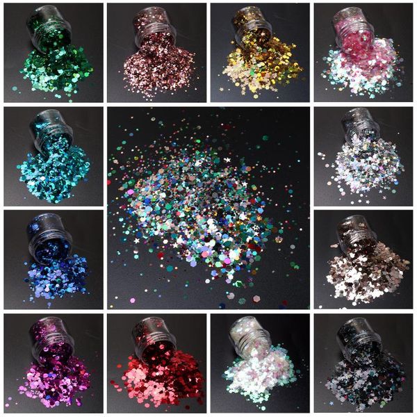 nail glitter siusio 12 colors powder sequins nails iridescent cosmetic art mixed foil flakes decorations manicure tools, Silver;gold
nail glitter siusio 12 colors powder sequins nails iridescent cosmetic art mixed foil flakes decorations manicure tools, Silver;gold