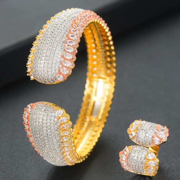 earrings & necklace blachette exquisite noble wide cubic zirconia crystal open bangle ring sets for women luxury wedding female jewelry acce, Silver
earrings & necklace blachette exquisite noble wide cubic zirconia crystal open bangle ring sets for women luxury wedding female jewelry acce, Silver