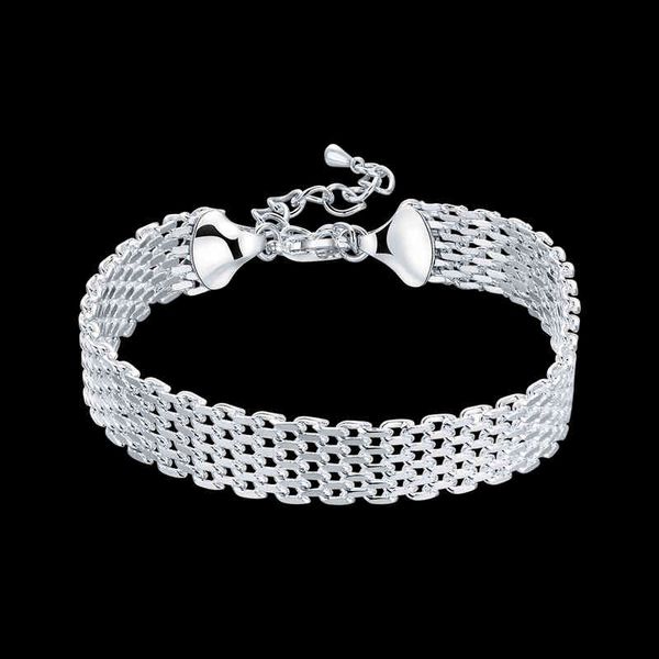 925 sterling silver bracelets for women exquisite weaving chain fashion wedding party christmas jewelry, Golden;silver
925 sterling silver bracelets for women exquisite weaving chain fashion wedding party christmas jewelry, Golden;silver