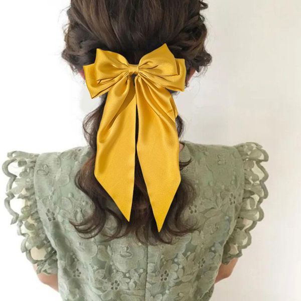 hair clips & barrettes fashion long ribbon bow clip for women sweet elegant big hairpin ladies girls knotted bows ornament accessories, Golden;silver
hair clips & barrettes fashion long ribbon bow clip for women sweet elegant big hairpin ladies girls knotted bows ornament accessories, Golden;silver