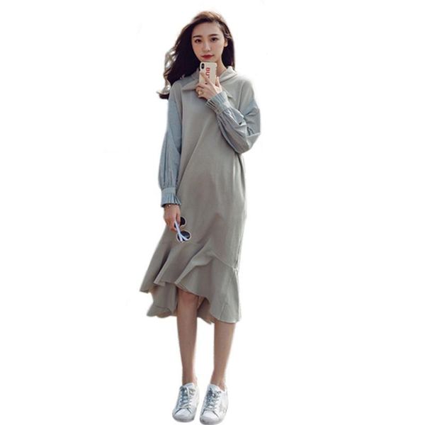 casual dresses women autumn winter knitted pullover mermaid sweater dress female striped stitching shirt puff sleeve vestidos v435, Black;gray
casual dresses women autumn winter knitted pullover mermaid sweater dress female striped stitching shirt puff sleeve vestidos v435, Black;gray