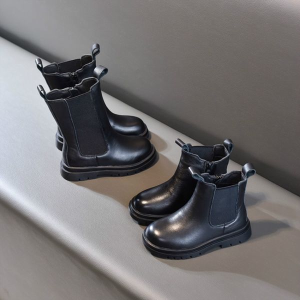fashion cowhide leather boots 2021 new autumn girl waterproof boots girls non-slip soft sole side zipper ankle zipper boots, Black
fashion cowhide leather boots 2021 new autumn girl waterproof boots girls non-slip soft sole side zipper ankle zipper boots, Black