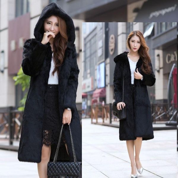 women's fur & faux long 100 cm plus size m - 6xl natural coats outerwear women hooded whole skin real jackets 2021 autumn winter, Black
women's fur & faux long 100 cm plus size m - 6xl natural coats outerwear women hooded whole skin real jackets 2021 autumn winter, Black