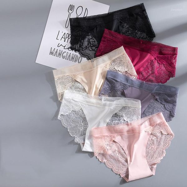 women's panties ice silk seamless stitching lace edge underwear hollow out breathable antibacterial cotton crotch wom, Black;pink
women's panties ice silk seamless stitching lace edge underwear hollow out breathable antibacterial cotton crotch wom, Black;pink