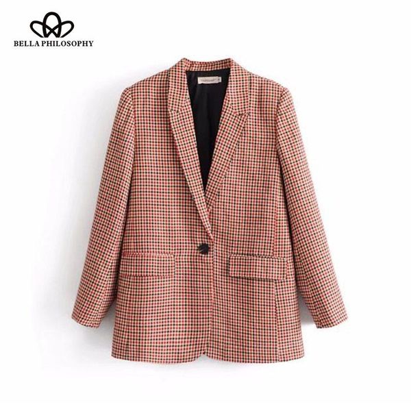 women casual plaid blazer british style office lady full sleeve notched collar single button women's suits & blazers, White;black
women casual plaid blazer british style office lady full sleeve notched collar single button women's suits & blazers, White;black