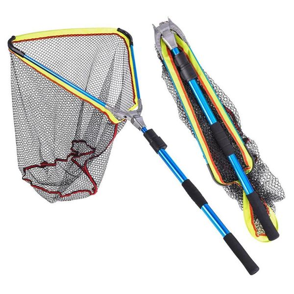 fishing accessories 200mm blue aluminum alloy folding landing net cast carp rubber coated network with extending telescoping pole handle
fishing accessories 200mm blue aluminum alloy folding landing net cast carp rubber coated network with extending telescoping pole handle