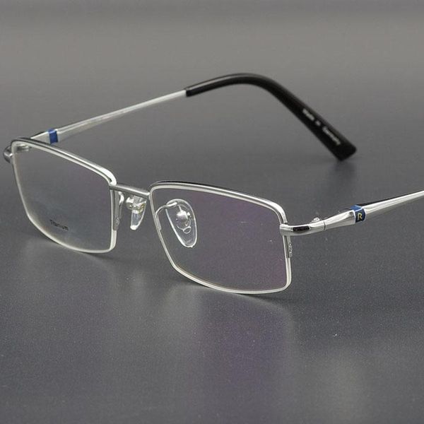 fashion sunglasses frames luodun pure titanium half frame glasses for men and women business with prescription optical myopia, Black
fashion sunglasses frames luodun pure titanium half frame glasses for men and women business with prescription optical myopia, Black
