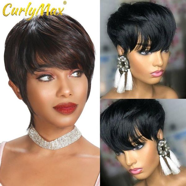 lace wigs luvin 6inch pixie cut wig short human hair for black women brazilian t part straight bob front, Black;brown
lace wigs luvin 6inch pixie cut wig short human hair for black women brazilian t part straight bob front, Black;brown