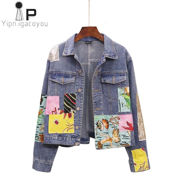 jacket sequin women autumn 2021 big size vintage outerwear womens denim jacket patch designs ladies jeans coat, Black;brown
jacket sequin women autumn 2021 big size vintage outerwear womens denim jacket patch designs ladies jeans coat, Black;brown
