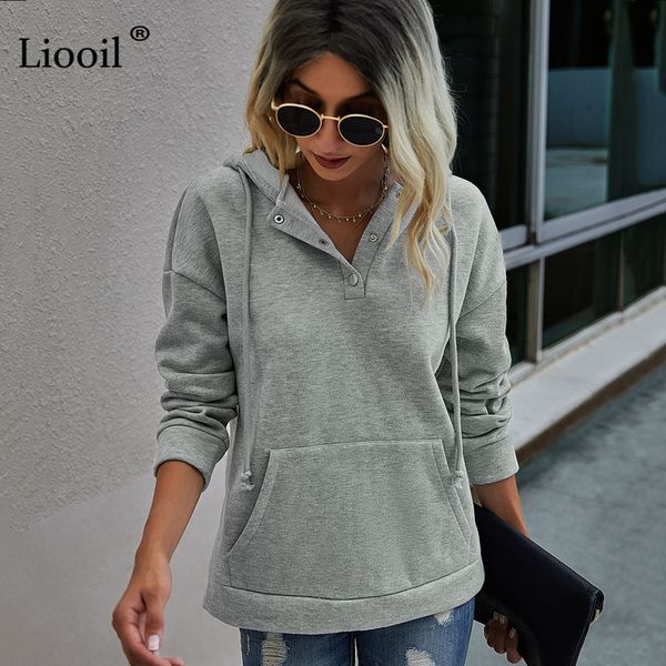 sweatshirts casual loose hooded sweatshirt long sleeve with button pockets solid women autumn winter clothes pullovers eq5x, Black
sweatshirts casual loose hooded sweatshirt long sleeve with button pockets solid women autumn winter clothes pullovers eq5x, Black