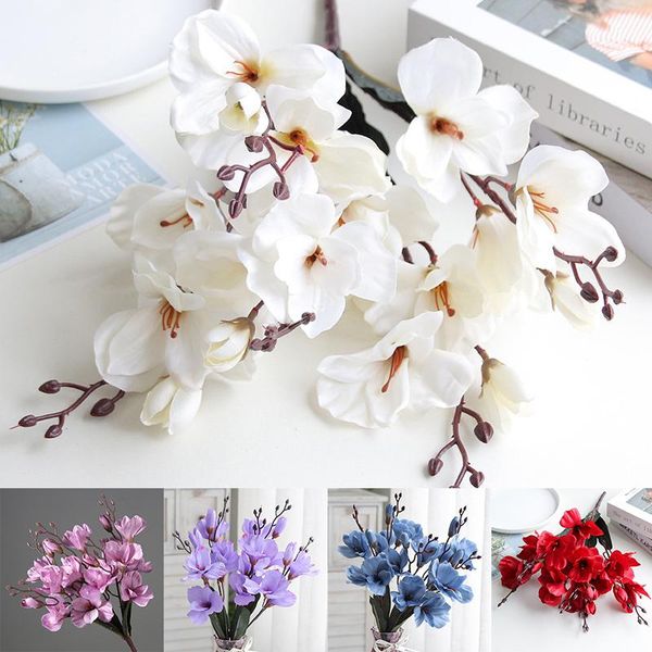 decorative flowers & wreaths 5fork 20head magnolia artificial orchid bouquet wedding party home flower shooting props fake deskdecoratio
decorative flowers & wreaths 5fork 20head magnolia artificial orchid bouquet wedding party home flower shooting props fake deskdecoratio