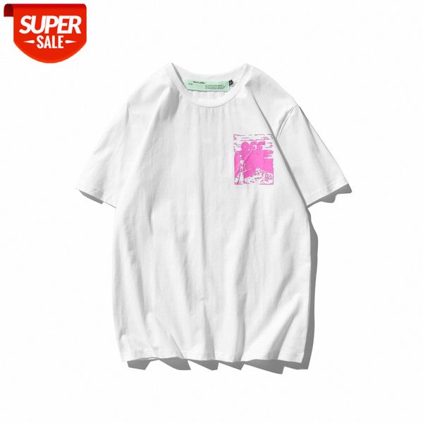 spring and summer off pink skull letter pattern round neck pullover short sleeve men women same batch #f67v, White;black
spring and summer off pink skull letter pattern round neck pullover short sleeve men women same batch #f67v, White;black