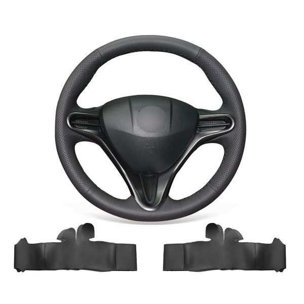 diy hand stitched soft non-slip black leather steering wheel cover for honda civic 8 th
diy hand stitched soft non-slip black leather steering wheel cover for honda civic 8 th