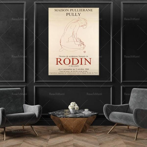 paintings rodin vintage exhibition poster, modern wall art, mid century art print, museum paris prints
paintings rodin vintage exhibition poster, modern wall art, mid century art print, museum paris prints