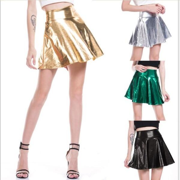 skirts women holographic skirt short silver laser glitter plus size pleated pu leather hologram glossy party, Black
skirts women holographic skirt short silver laser glitter plus size pleated pu leather hologram glossy party, Black