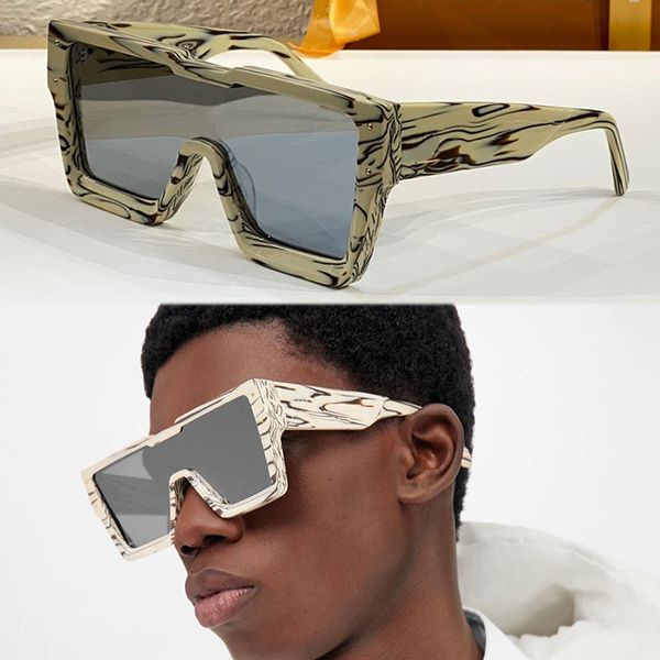 man cyclone sunglasses occhiale uomo z1643e classic designer sunglasses thick frame nose bridge decorative crystal flower personality trend, White;black
man cyclone sunglasses occhiale uomo z1643e classic designer sunglasses thick frame nose bridge decorative crystal flower personality trend, White;black