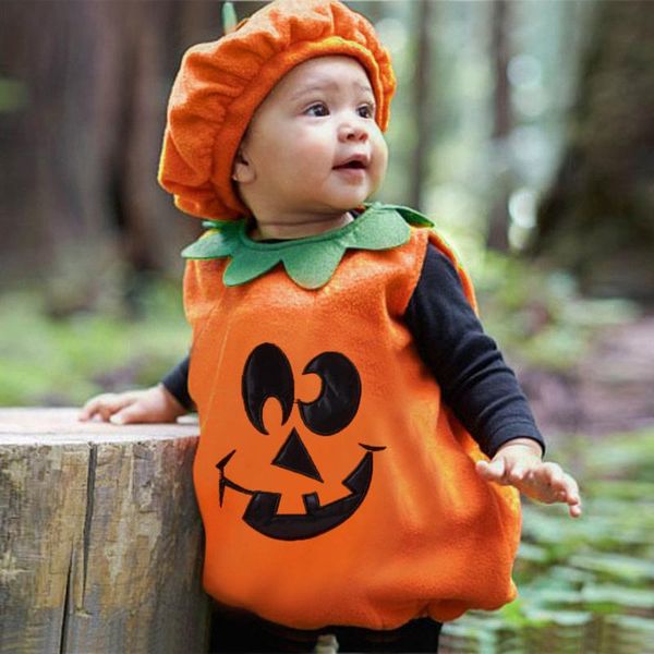 clothing sets baby boys girls halloween pumpkin cosplay costume suit toddler sleeveless vest +lovely hat children clothes outfits, White
clothing sets baby boys girls halloween pumpkin cosplay costume suit toddler sleeveless vest +lovely hat children clothes outfits, White