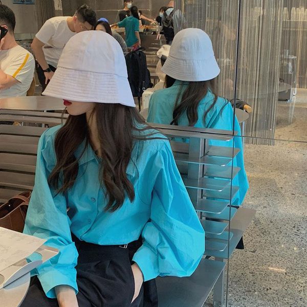 women's blouses & shirts spring vintage blue shirt female oversize womens long sleeve girls blouse summer women femme blusas, White
women's blouses & shirts spring vintage blue shirt female oversize womens long sleeve girls blouse summer women femme blusas, White