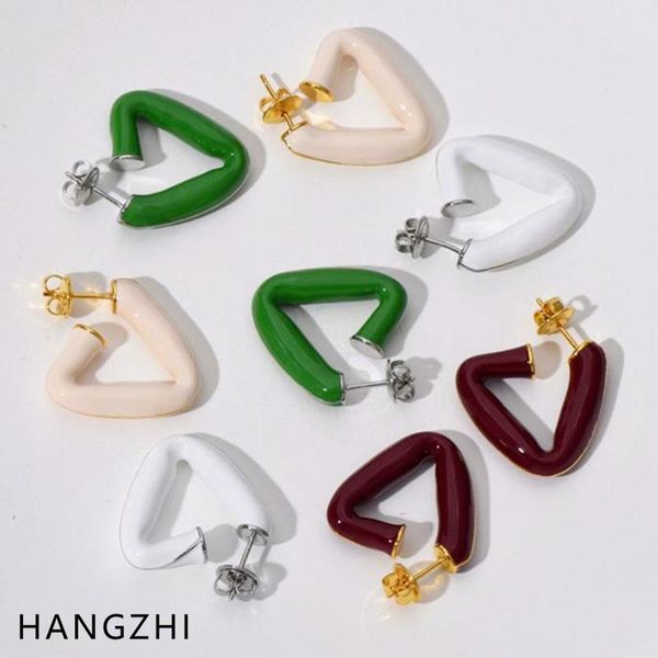 hoop & huggie hangzhi ines color drip glaze enamel geometric metal triangle earrings for women girl fashion party travel jewelry 2021, Golden;silver
hoop & huggie hangzhi ines color drip glaze enamel geometric metal triangle earrings for women girl fashion party travel jewelry 2021, Golden;silver