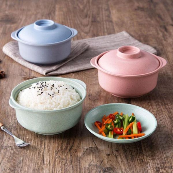 1pcs covered rice bowl wheat straw instant noodles with lids soup container kitchen drop dowl healthy tablewe bowls
1pcs covered rice bowl wheat straw instant noodles with lids soup container kitchen drop dowl healthy tablewe bowls