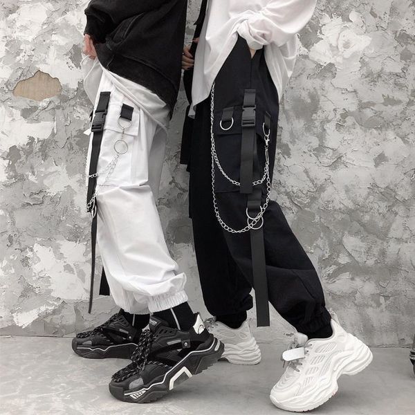autumn and winter korean retro plus velvet thick hip-hop casual pants with chain women's & capris, Black;white
autumn and winter korean retro plus velvet thick hip-hop casual pants with chain women's & capris, Black;white