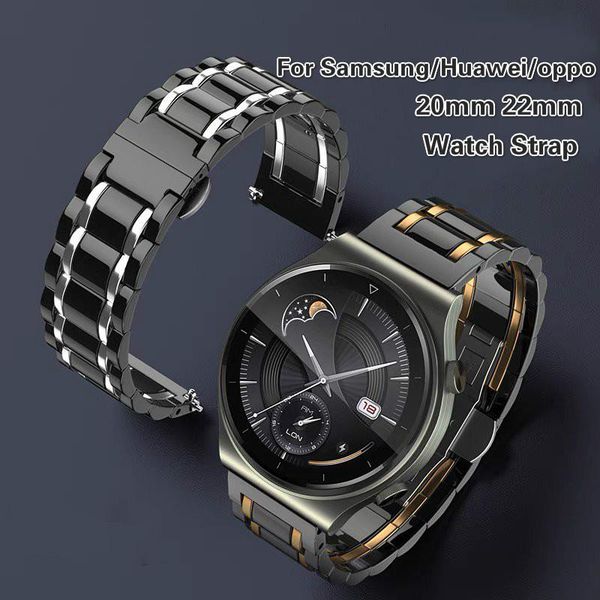 watch bands 20 22mm luxury ceramic and stainless steel strap for samsung galaxy 46mm 42mm huawei gt bracelet, Black;brown
watch bands 20 22mm luxury ceramic and stainless steel strap for samsung galaxy 46mm 42mm huawei gt bracelet, Black;brown