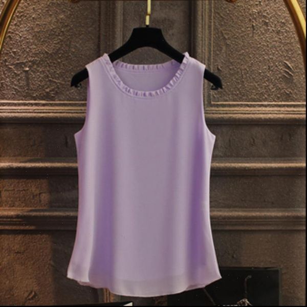 21 colors summer fashion vest women shirts blusas casual loose sleeveless shirt fold solid ruffle chiffon blouse v886, White
21 colors summer fashion vest women shirts blusas casual loose sleeveless shirt fold solid ruffle chiffon blouse v886, White