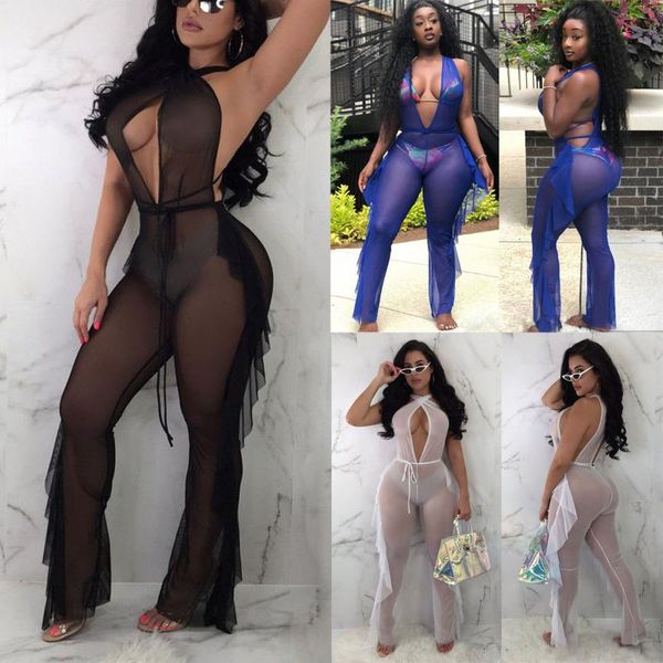 women's pants & capris women mesh sheer see through jumpsuit romper bodycon playsuit clubwear solid color trouser, Black;white
women's pants & capris women mesh sheer see through jumpsuit romper bodycon playsuit clubwear solid color trouser, Black;white