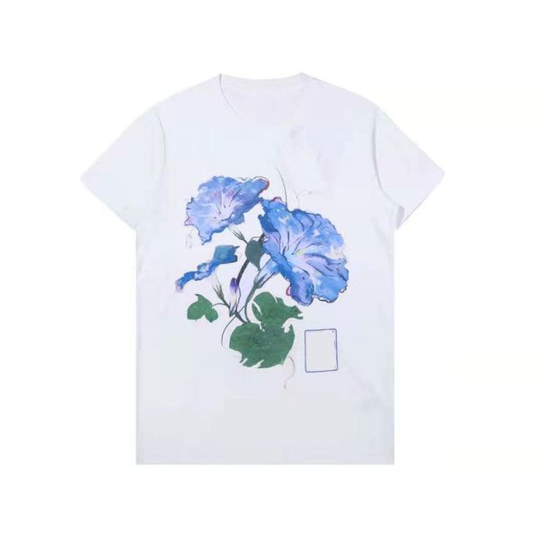 2021 spring and summer new ink graffiti hand painted flower letter printing lovers' loose short sleeve t-shirt, White
2021 spring and summer new ink graffiti hand painted flower letter printing lovers' loose short sleeve t-shirt, White
