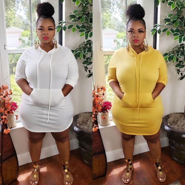 casual dresses est plus size female sweatshirt dress l-5xl lady's solid 3/4 sleeve pockets hooded bodycon 2021 autumn, Black;gray
casual dresses est plus size female sweatshirt dress l-5xl lady's solid 3/4 sleeve pockets hooded bodycon 2021 autumn, Black;gray