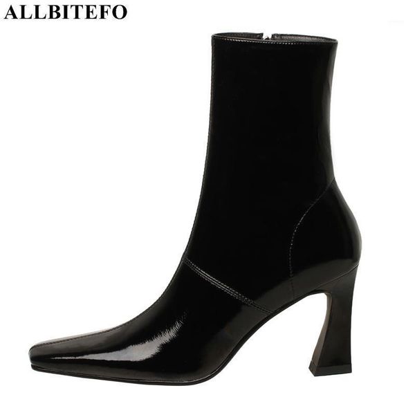 boots allbitefo square toe genuine leather brand high heels shoes thick party women ankle botas femininas1, Black
boots allbitefo square toe genuine leather brand high heels shoes thick party women ankle botas femininas1, Black