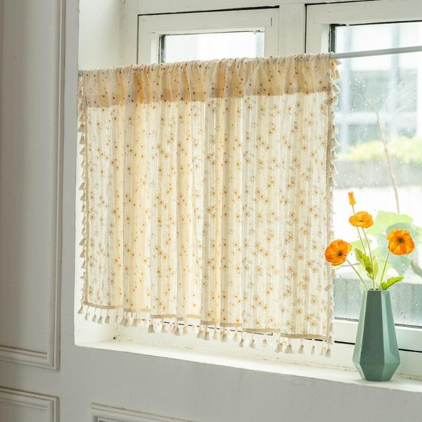 curtain & drapes nordic national style tulle sheer daisy embroidered short window for home living room decor in the kitchen cafe
curtain & drapes nordic national style tulle sheer daisy embroidered short window for home living room decor in the kitchen cafe