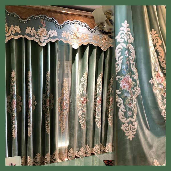 curtain & drapes european style light luxury atmosphere shading embroidery curtains for living room bedroom villa high-end customization
curtain & drapes european style light luxury atmosphere shading embroidery curtains for living room bedroom villa high-end customization