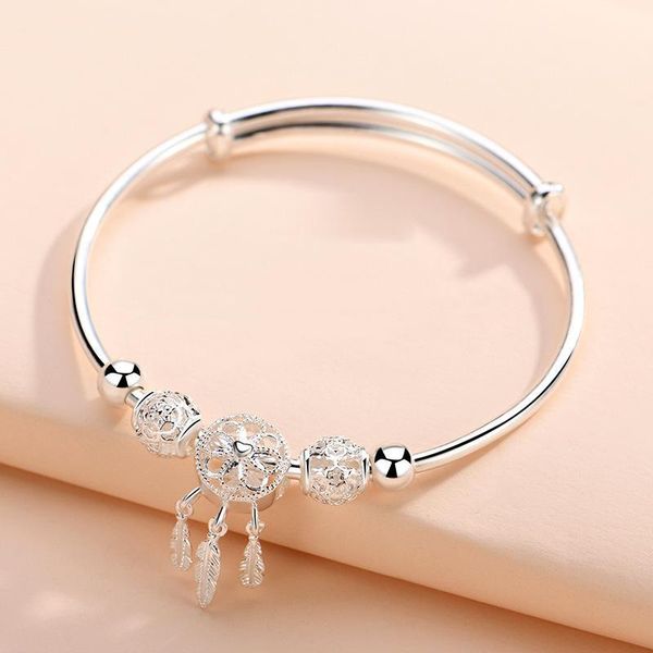 bangle 925 sterling silver bracelet pt50 platinum white gold adjustable opening bracelets personality cold wind jewelry female, Black
bangle 925 sterling silver bracelet pt50 platinum white gold adjustable opening bracelets personality cold wind jewelry female, Black