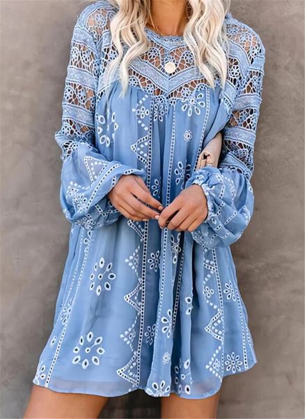 casual dresses fashion loose crochet hollow round neck high street plus hem robe sweet summer beach holiday mini dress, Black;gray
casual dresses fashion loose crochet hollow round neck high street plus hem robe sweet summer beach holiday mini dress, Black;gray