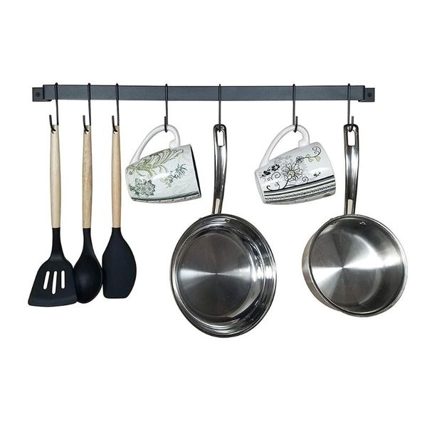 hooks & rails rail type kitchen utensils hook rack minimalist hanging organiser with 10 s-hooks pot lid holder wall mount storage
hooks & rails rail type kitchen utensils hook rack minimalist hanging organiser with 10 s-hooks pot lid holder wall mount storage