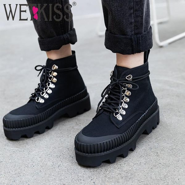 boots wetkiss cow suede military women platform booties thick heels nonslip shoes female casual canvas ladies autumn, Black
boots wetkiss cow suede military women platform booties thick heels nonslip shoes female casual canvas ladies autumn, Black