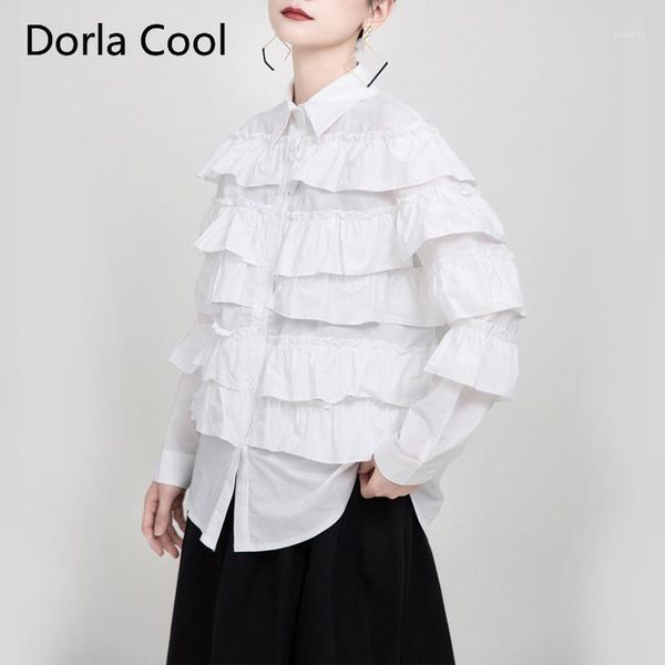 designer women ruffles pleated patchwork blouse cotton loose sweet high street girl's blouses chic party blusas shirts women's &, White
designer women ruffles pleated patchwork blouse cotton loose sweet high street girl's blouses chic party blusas shirts women's &, White