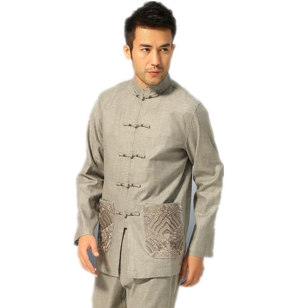 men's jackets fashion light gray tang suit embroidery classic chinese style jacket button coat s m xl xxl xxxl, Black;brown
men's jackets fashion light gray tang suit embroidery classic chinese style jacket button coat s m xl xxl xxxl, Black;brown