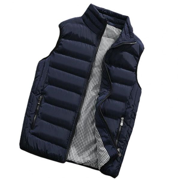 men's vests men vest coat waterproof padded thick stand collar winter warm sleeveless waistcoat for daily wear, Black;white
men's vests men vest coat waterproof padded thick stand collar winter warm sleeveless waistcoat for daily wear, Black;white